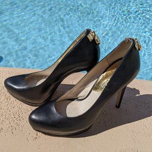 Michael Kors Black Platform Pump Heels